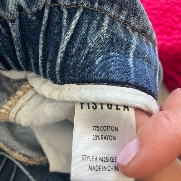 Pistola High Waisted Denim Shorts - Picture 8 of 9